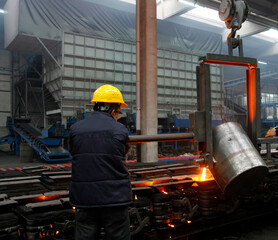 Liquid Molten Steel Industry.  Casting, melting, molding and foundry.