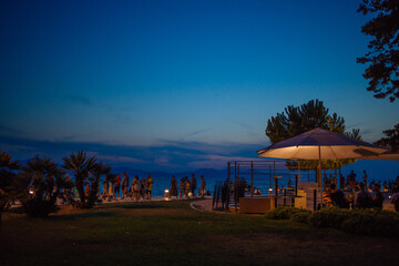 Fototapeta premium summer night sunset in zadar 