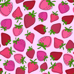 Cartoon strawberry pattern
