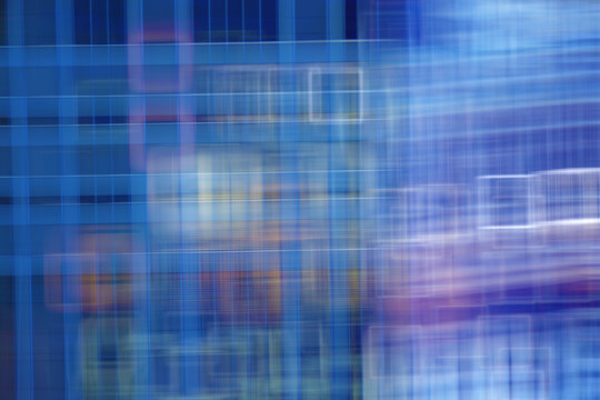 blurred abstract / blue violet gradient background square bokeh, beautiful technological modern background, blurred lines abstract gray © kichigin19
