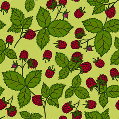 Sweet raspberry pattern