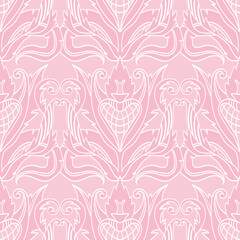 decorative plant stylized pattern for wallpaper paper fabric