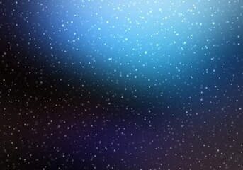 Snow falling dark blue night abstract background. Winter illustration. Blur pattern.