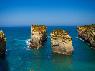 Naklejka premium VIstas desde uno de los miradores de los Doce Apóstoles en Australia