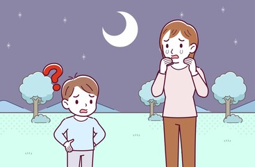 母と男の子二人で