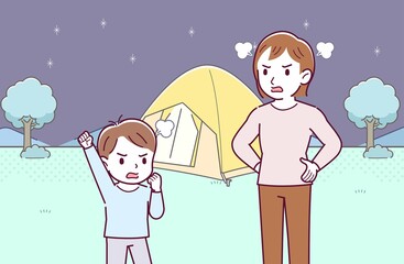 母と男の子二人で