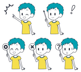 男の子　ポインター　セット