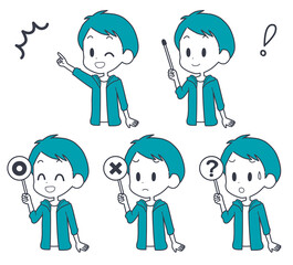 男の子　ポインター　セット