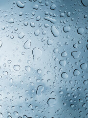 Raindrops on glass texture background