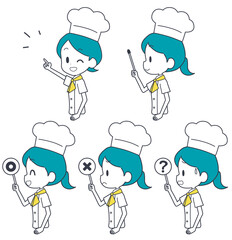 シェフ　女性　ポインター