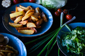 delicious home made wedges fries 