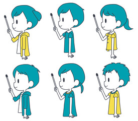 男の子　女の子　ポインター　セット