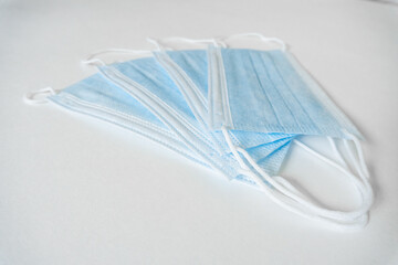 medical face mask. Corona virus protection. Covid-19 epidemic prevention.