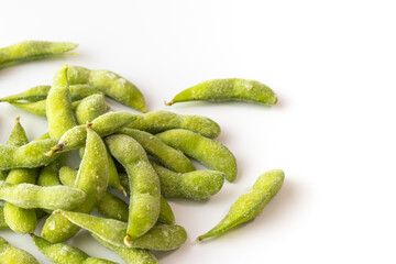茹でた後で凍らせた枝豆