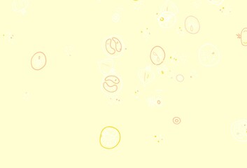 Light Orange vector background with cuisine gourmet.