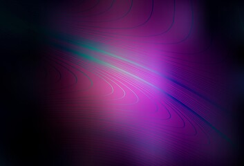 Dark Purple vector background with wry lines.