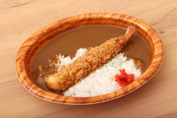 海老フライカレー