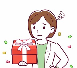 Young woman in a lab coat