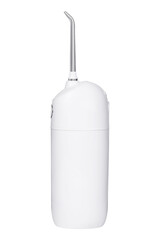 Cordless dental water flosser side views isolated on white background. Pulse Oral Irrigator.
