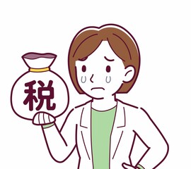 Young woman in a lab coat