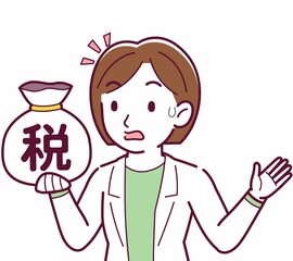 Young woman in a lab coat