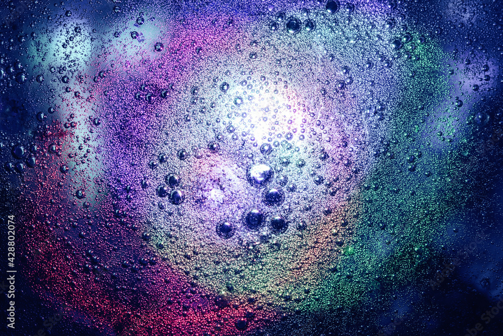 Poster beautiful abstract surreal drops light pastel dark magic drop. background pattern for design. macro 