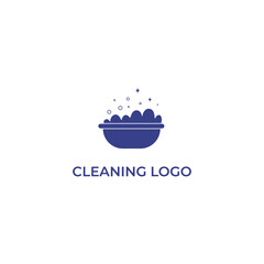 Cleaning logo template. Clean icon