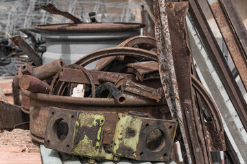 Gelagertes Altmetall