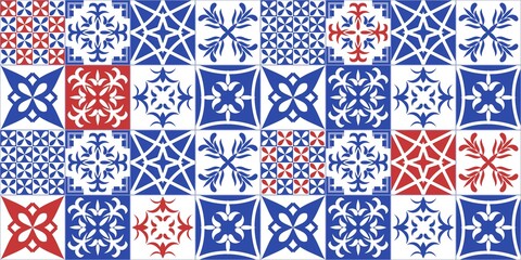 Blue tiles from Portugal - azulejo style tiles