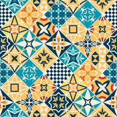 Spanish style wall tile design - colorful tiles