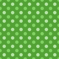 Seamless polka dots - green polka pattern