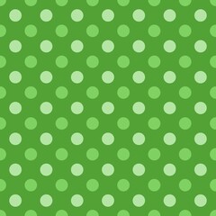 Seamless polka dots - green polka pattern © Tupungato