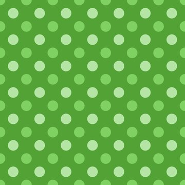 Seamless polka dots - green polka pattern