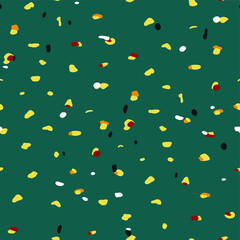 Abstract Hand Drawing Confetti Dots Repeating Vector Pattern Isolated Background