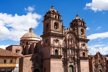 Fototapeta na wymiar Catholic church Cusco or Cuzco town, Peru