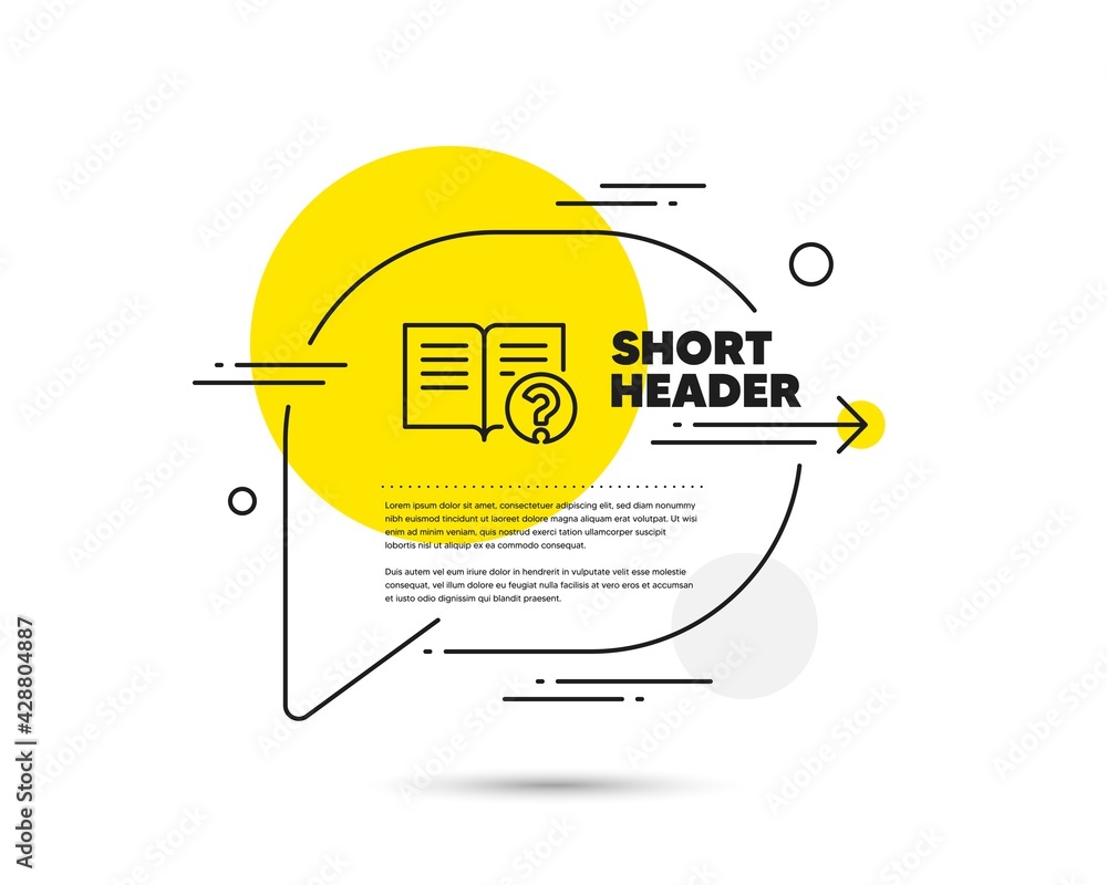 Poster technical help line icon. speech bubble vector concept. instruction sign. help line icon. abstract b