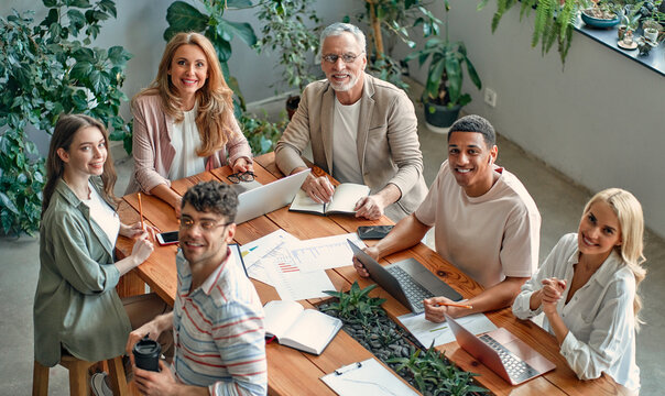 Group of people working in office