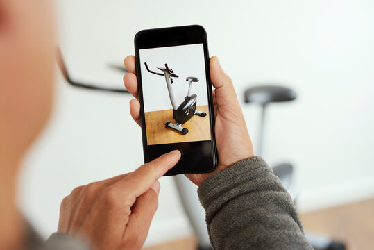 selling an exercycle on an online marketplace app