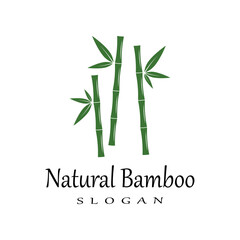 Bamboo Logo Template vector icon illustration design