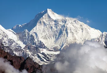 Crédence de cuisine en verre imprimé Makalu Mount Makalu, Nepal Himalayas mountains