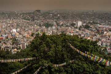 View of Kathmandu city, Nepal. 