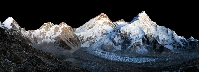 Tissu par mètre Lhotse Mont Everest Lhotse et Nuptse nuit Himalaya montagne