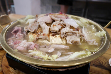 grilled pork in the oven, Thai food and Korean food