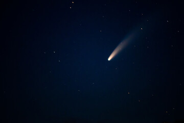 Comet Neowise in the night sky