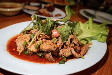 pork liver salad ,spicy pork liver salad