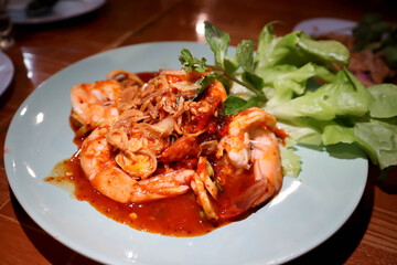 shrimp salad ,spicy shrimp salad