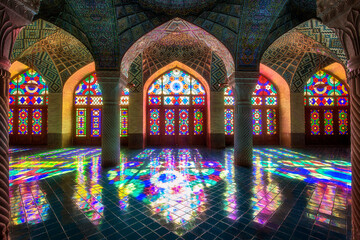 The Nasir al-Mulk Mosque,(nasir ol molk mosque) also known as the Pink Mosque is a traditional mosque in Shiraz, Iran.