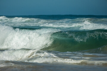 Fototapeta na wymiar Waves on the beach at Yeagarup, Southern Ocean