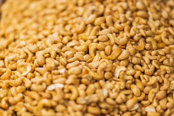 Close up of Cashew nut, thai street food market