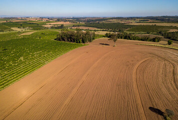 solo rural para plantação vista aerea